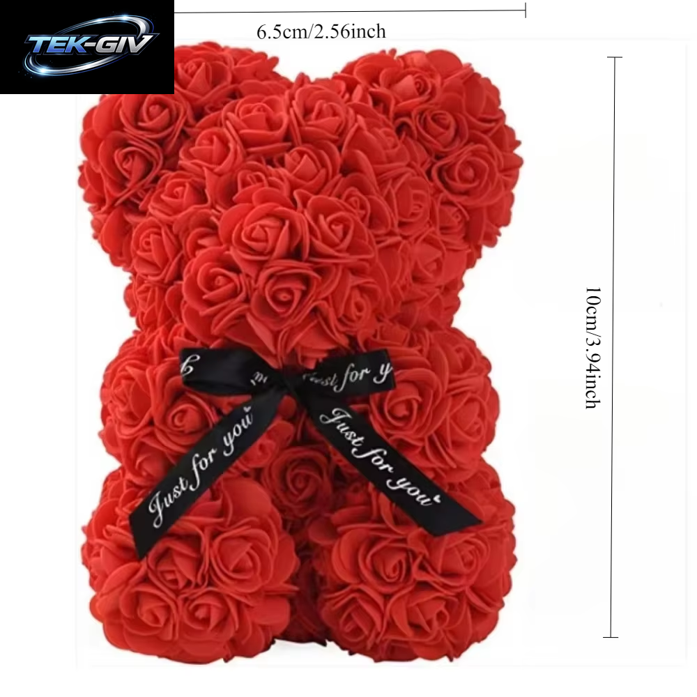 Künstliche Blume, Ewige Rose, Teddybär Für Mama, Muttertag, Geburtstag, Valentinstag, Jahrestag, Geschenke Und Dekoration, Miniaturen