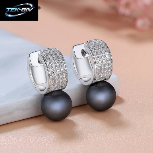 Laya 925 Sterling Silber Mode Süße Perle Klar Cubic Zirkon Ohrringe Für Frauen Hochzeit Elegante Luxus Original Schmuck