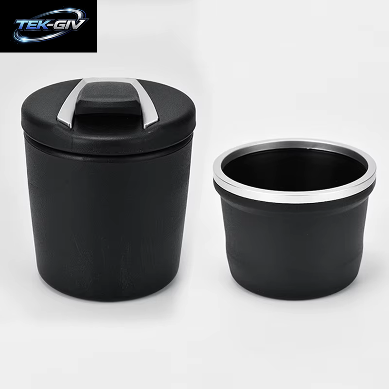 Universal 2 in 1 Car Ashtray Storage Box Holser Brackets Organizer Multifunction Vehicle LED Ashtray Auto Accessories Interior