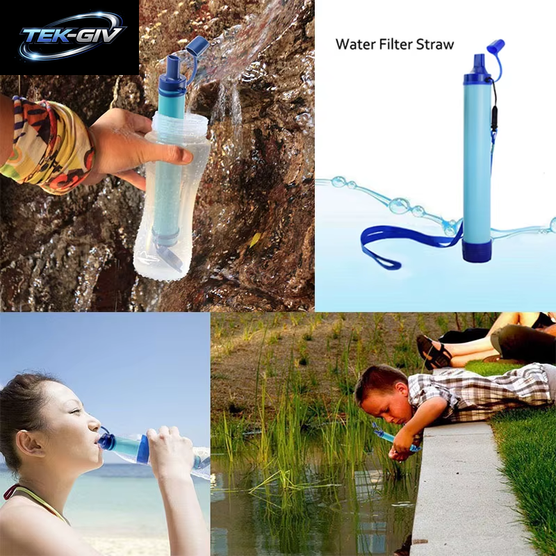 Outdoor Mini Wasserfilter Stroh Camping Reinigung Tragbarer Wanderwasserreiniger Für Überleben Oder Notfallbedarf