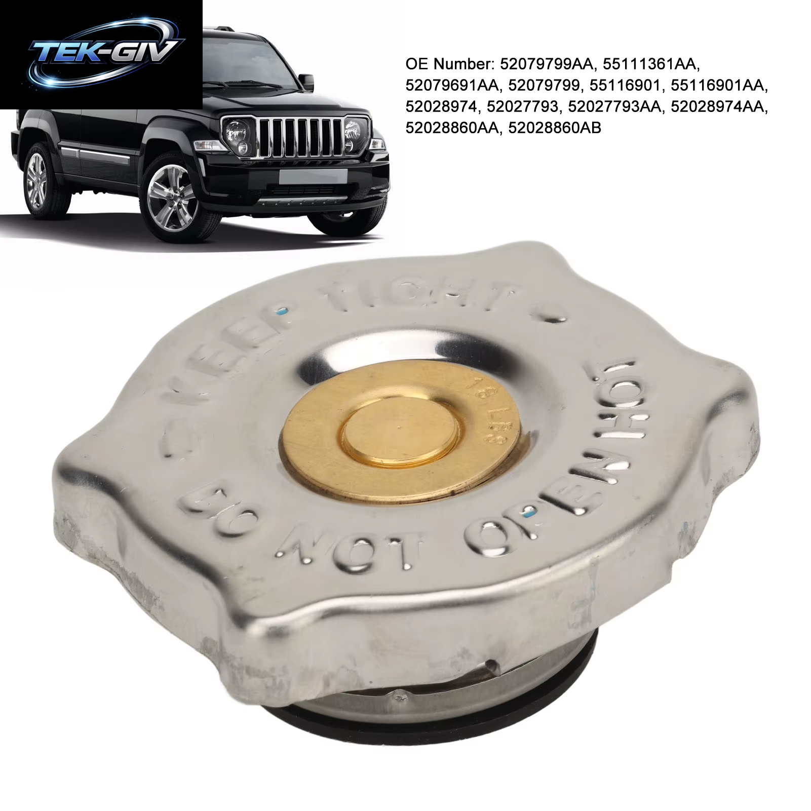 Auto-Kühlerdeckel-Abdeckung 52028974AA Kühlmittel-Kühlerdeckel Für Jeep Grand Cherokee Commander Wrangler Liberty