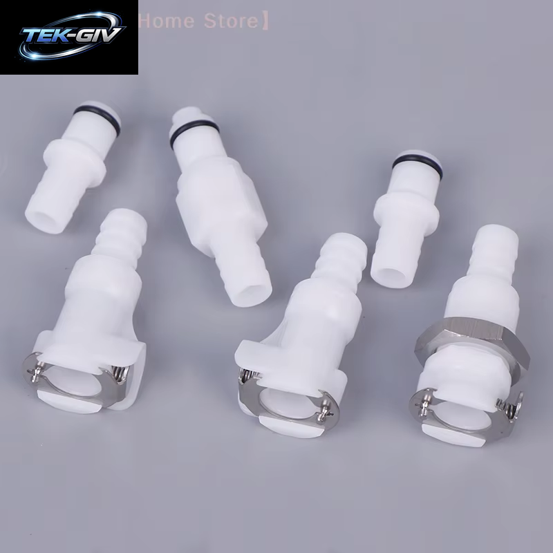 【M】3/8 POM Medical Panel Mount Female Quick Disconnect Coupling Hose Barb Air Water CPC Connectors