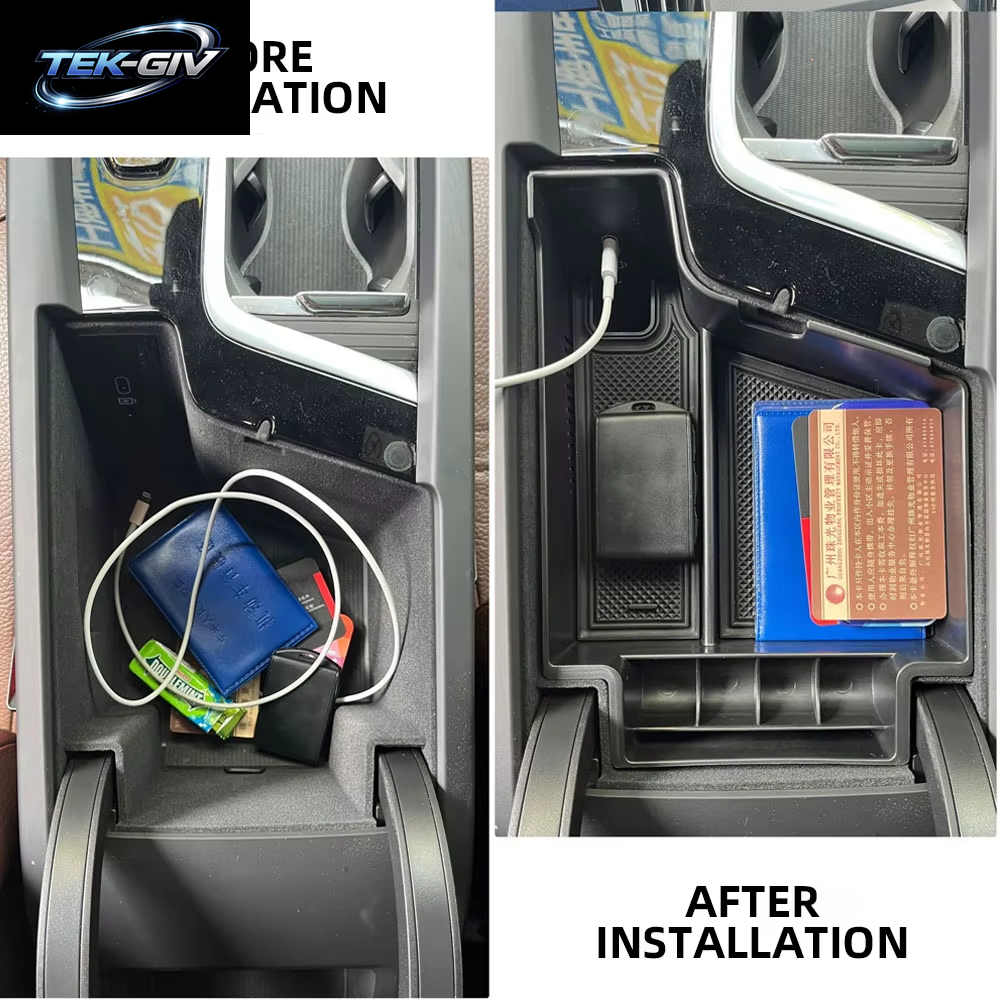 Für Volvo XC60 XC90 S90 S60 V60 V90 2017 2018 2019 2020 2021 2022 LHD Armlehne Box Ablage Organizer Innen Zubehör