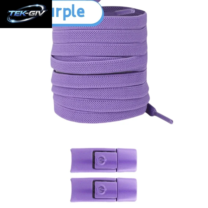 Neu Ohne Krawatten, Elastische Schnürsenkel, Keine Krawatte, Schnürsenkel, Press-Lock-Schnürsenkel, Sneaker, Kinder Und Erwachsene, 8 Mm, Verbreiterte Flache Schnürsenkel Für Schuhe