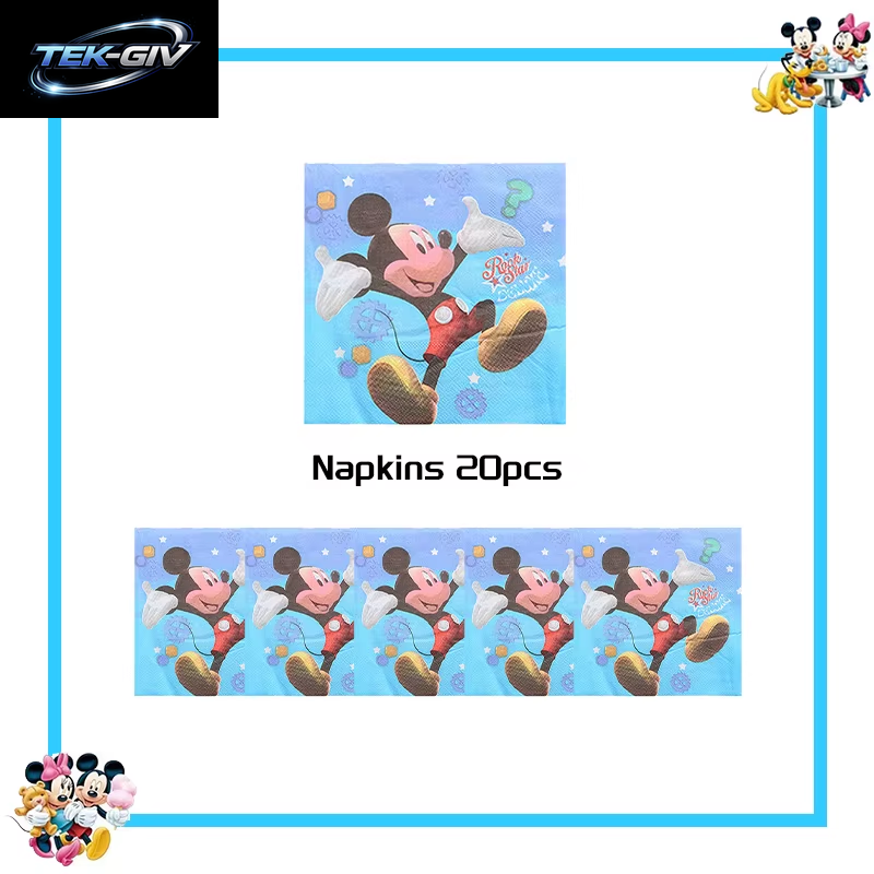Mickey Mouse Geburtstag Party Dekoration Geschirr Candy Box Banner Tischdecke Hintergrund Ballon Für Kinder Geburtstag Party Supplies
