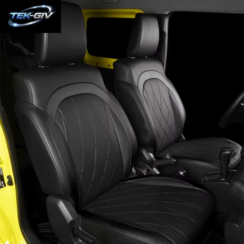 Auto Sitz Cove Für Suzuki JIMNY Jb64 Jb74 Luxus Voll Surround Pad PU Leder Kissen Geändert Wasser Beweis Innen Zubehör