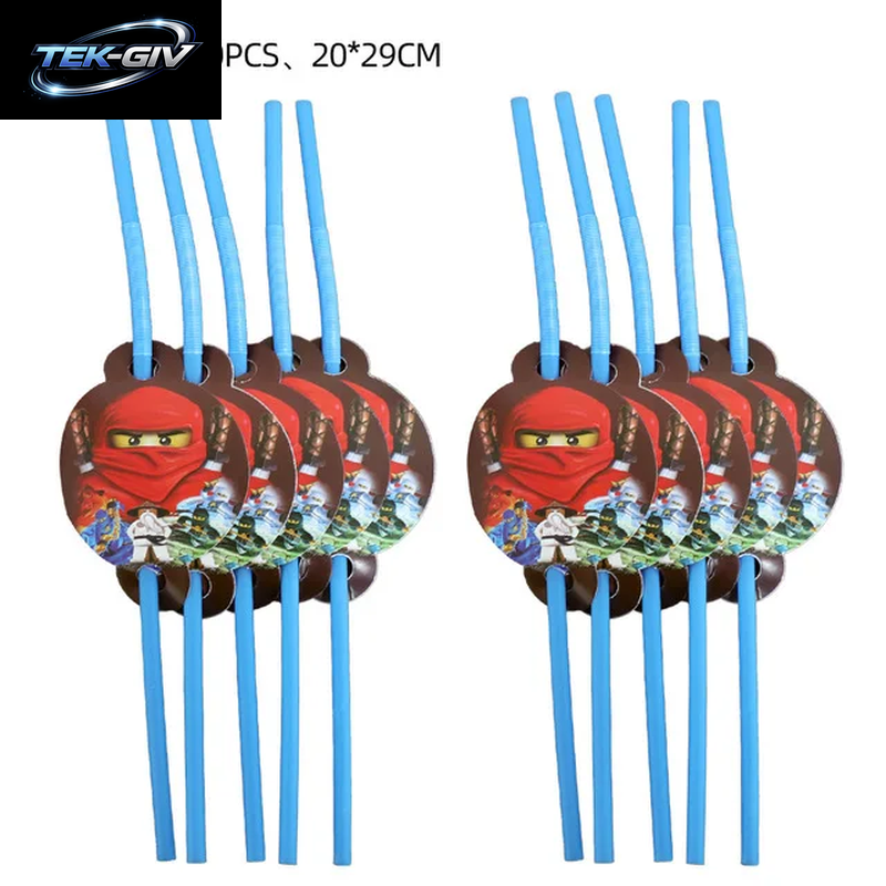 Ninjaed Go Thema Luftballons Geburtstag Party Dekoration Lieferungen Baby Dusche Legoed Latex Ballon Hintergrund Banner Kuchen Topper Jungen