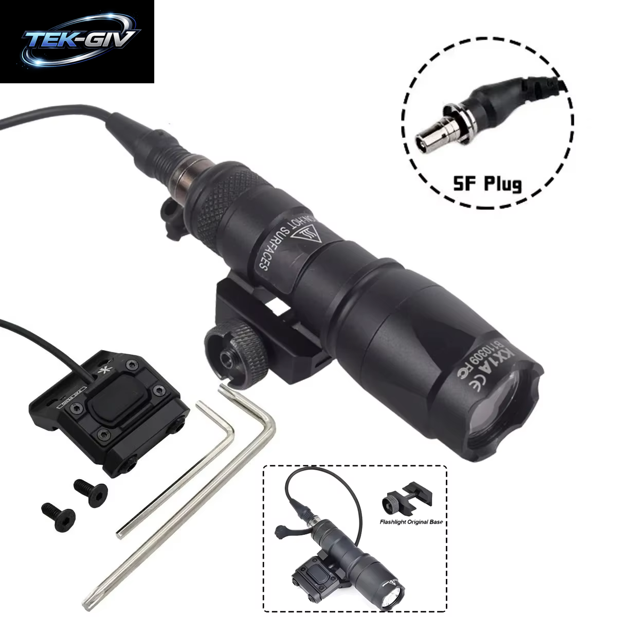 Surefire M300 M600 Taschenlampe Fit 20Mm Schiene Gewehr Airsoft Mit EINHEIT Modbutton Lite Druck Schalter M600B M600C LED Scout Licht