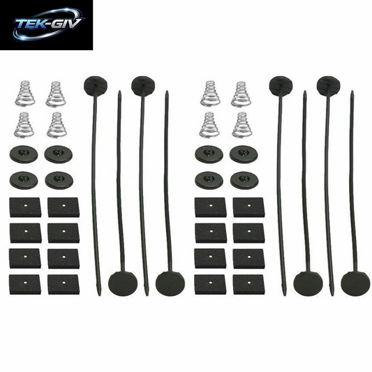 2 Teile/Satz Auto Auto Universal Elektrische Kühler Fan Ventilador Montage Kit 8X 9 "Krawatten 16X Gummi Pads 8X Anschlüsse 8X Frühling