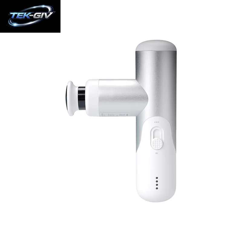 Kica Mini 3 Massagepistole, 3000 U/Min Stufenlose Geschwindigkeit, 7 Kgf Schlagkraft, 4 Köpfe, 255 G Leichtes Sport-Muskelmassagegerät