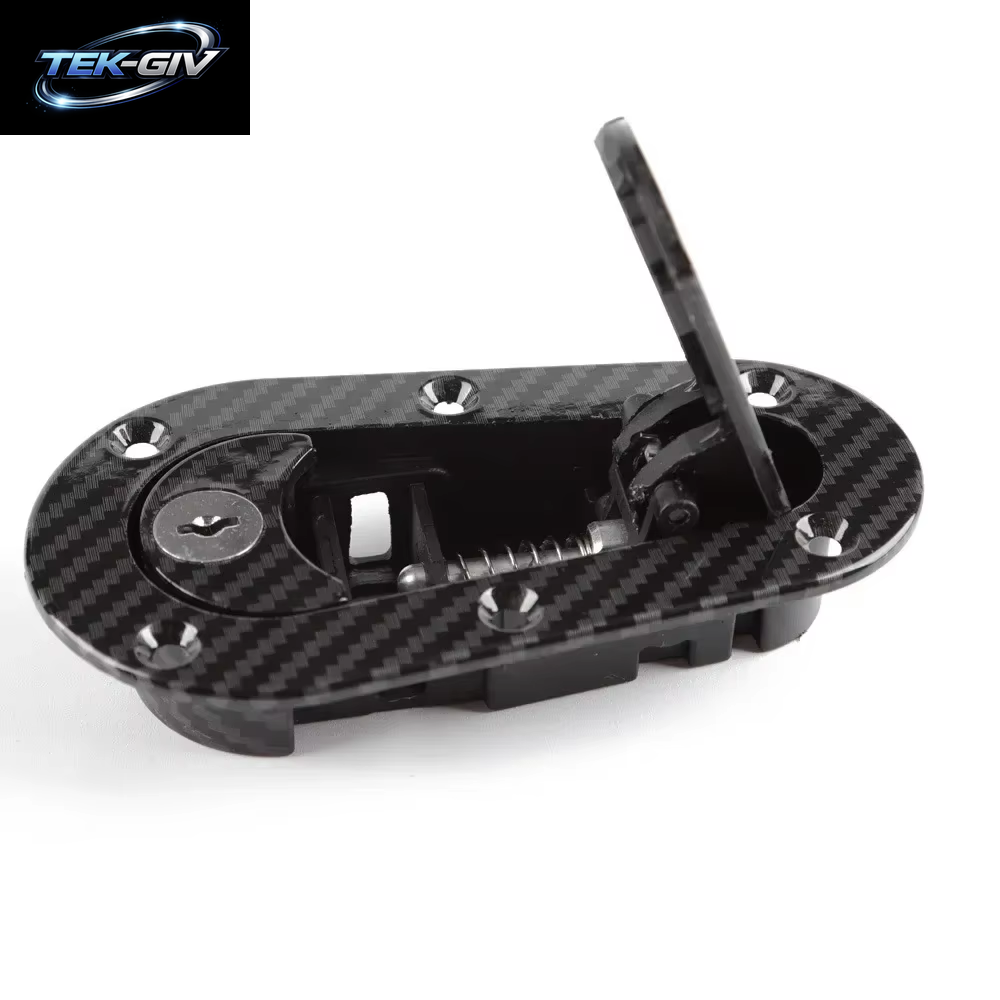 Universal Racing Car Unterputz Schnellspanner Fronthaube Motorhaubenverriegelungsstift Mit / Ohne Schlüsselverriegelungssatz, Schwarz / Carbon