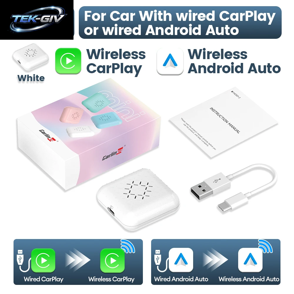 Carlinkit 5.0 Mini Ultra Wireless Adapter Wireless Carplay Android Auto Für OEM Auto Plug and Play Wifi Bluetooth Auto Connection