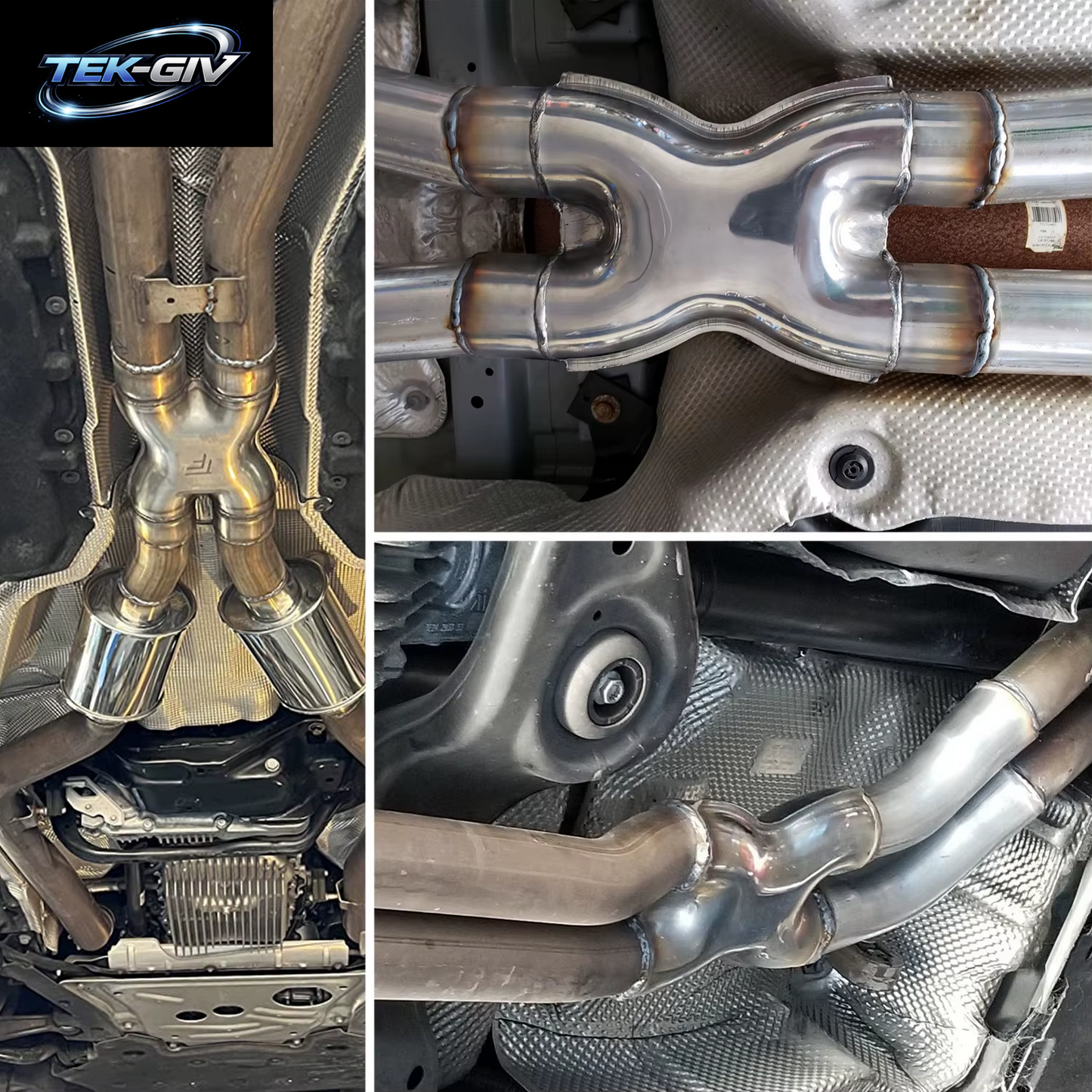 Auto-Auspuff Y/H-X-Rohr 2 Zoll 2,25 Zoll 2,5 Zoll 3 Zoll Einlass 3/4 Wege 409 Edelstahl 51 57 63 76 Mm Auslass Für Universal-Auspuff Y/H