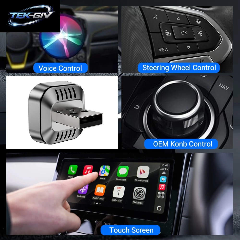 XUDA Carplay Android Auto Wireless Adapter Smart AI Box Auto OEM Kabelgebundenes Android Auto Zu Kabellosem Usb-Dongle Für Toyota Volvo