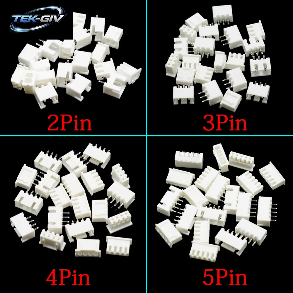 100 Stücke JST XH2.54 2/3/4/5 Pin Terminals Kunststoff Shell Stecker + Buchse Draht Stecker XH 2,54 2P 3P 4P 5P