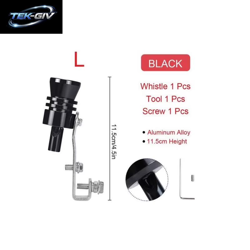 S M L XL Größe Rot Schwarz Turbo Sound Whistle Für Fahrzeug Refit Gerät Auspuffrohr Auto Turbmuffler Universal Sound Simulator Auto