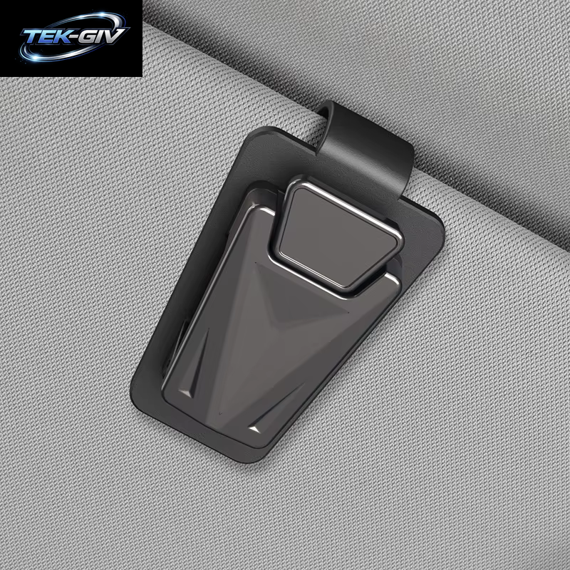 Drücken Sie -Typ Auto Brille Clip Metall Rahmen Auto Sonnenblende Brillen Halter Fall Auto Innen Sonnenbrille Lagerung Clip Organizer