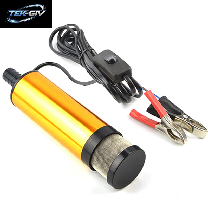 38/51 MM Elektrische Auto Öl Pumpe 12 V Für Pumpen Diesel Öl Wasser Kraftstoff Transfer Pumpe 12L/Min Tauch Aluminium Legierung Shell