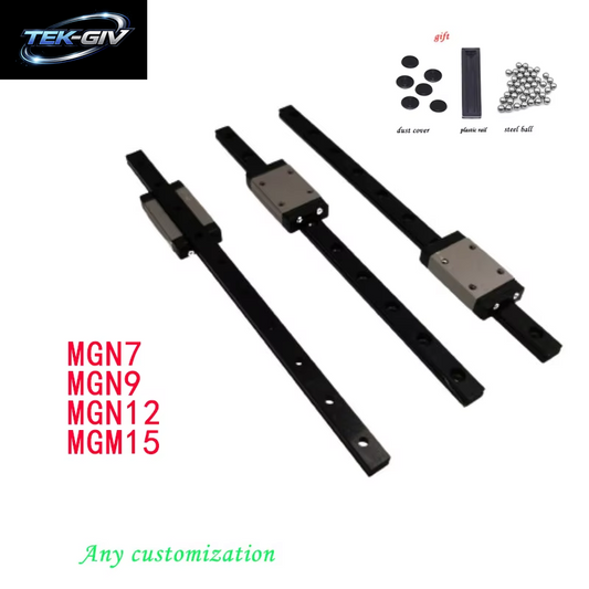 MGN12 MGN9 MGN15 MGN7 Schwarz 300 350 400 450 500 600 800 Mm 1 STÜCK Linearschienenführung + 1 STÜCK Mgn-Wagen Miniatur-Linearschienführung CNC