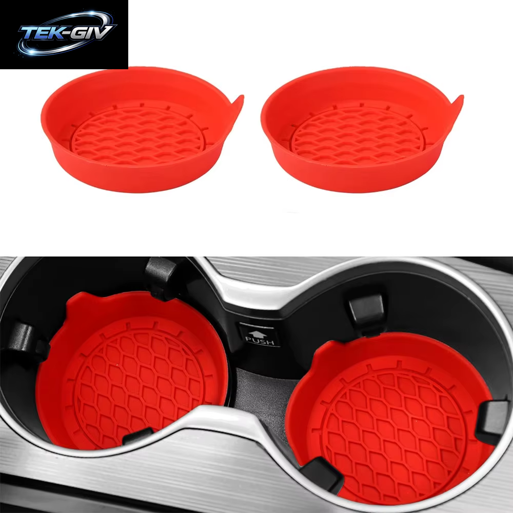 Universal 8 Cm Weiche Silikon Auto Tasse Untersetzer Anti-Slip Tasse Halter Wasserdicht Sieben-Proof Spill Untertasse Auto Innen Zubehör