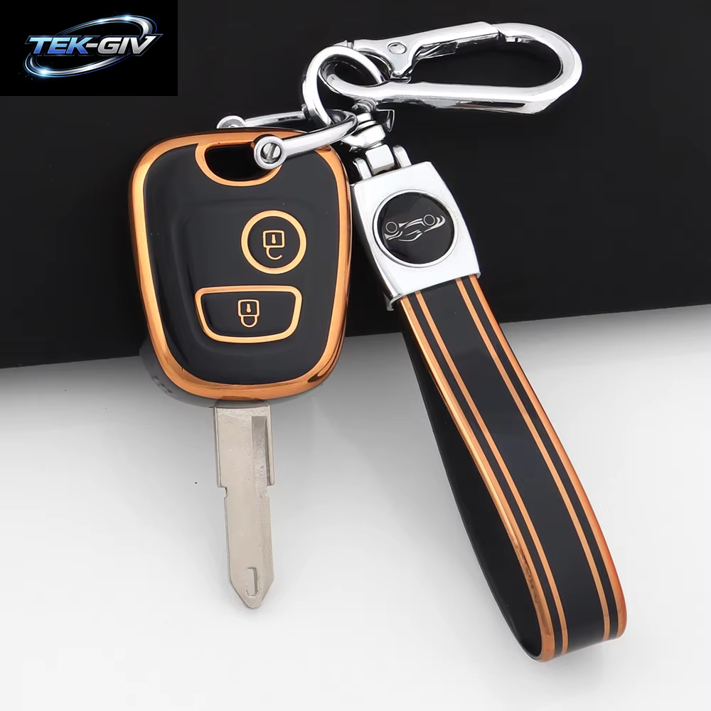 Rosa TPU Auto Fernbedienung Smart Key Fall Abdeckung Shell Fob Schlüsselbund Für Peugeot 107 206 207 307 Für Citroen C1 C2 C3 C4 Für Toyota Aygo