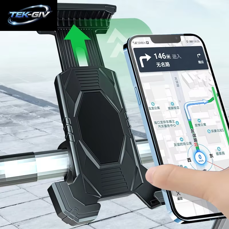 Universeller Fahrrad-Telefonhalter – Fahrradhalterung Für 4,5–8,0 Zoll Große Mobilgeräte – Handy-Halterung Für Motorrad-Roller-Lenker