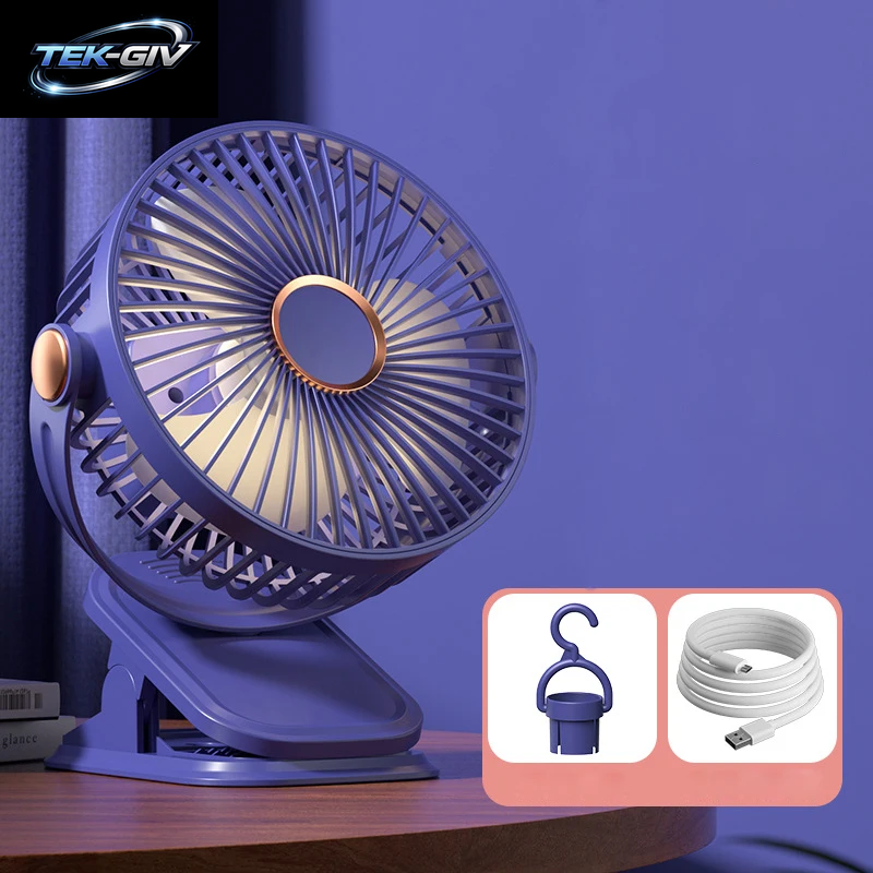 Clip-Ventilator, 5 Geschwindigkeitsstufen, Elektrischer Ventilator, USB, Leiser Mini-Ventilator Für Zuhause, Büro, Schreibtisch, Luftkühler, Tragbarer Kühlventilator Für Den Außenbereich, Clip-Ventilator Für Kinderwagen