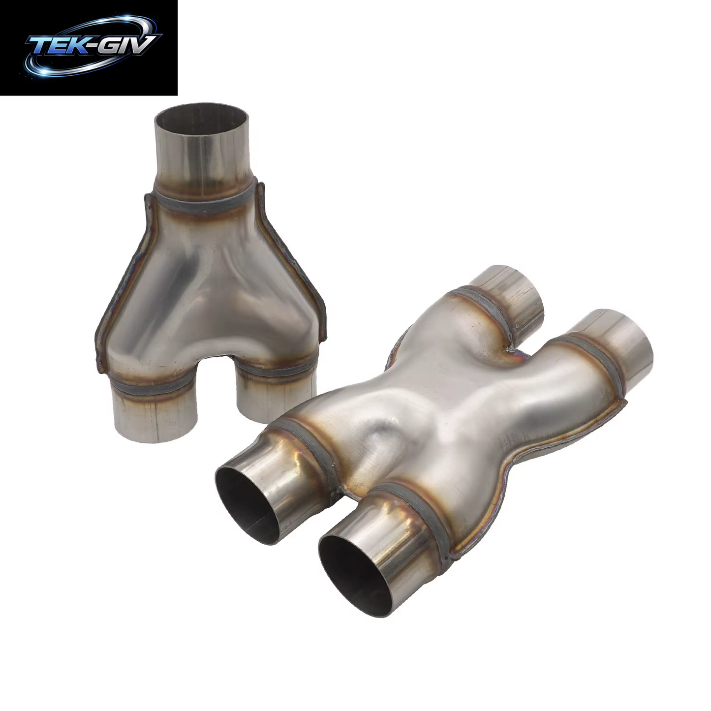 Auto-Auspuff Y/H-X-Rohr 2 Zoll 2,25 Zoll 2,5 Zoll 3 Zoll Einlass 3/4 Wege 409 Edelstahl 51 57 63 76 Mm Auslass Für Universal-Auspuff Y/H
