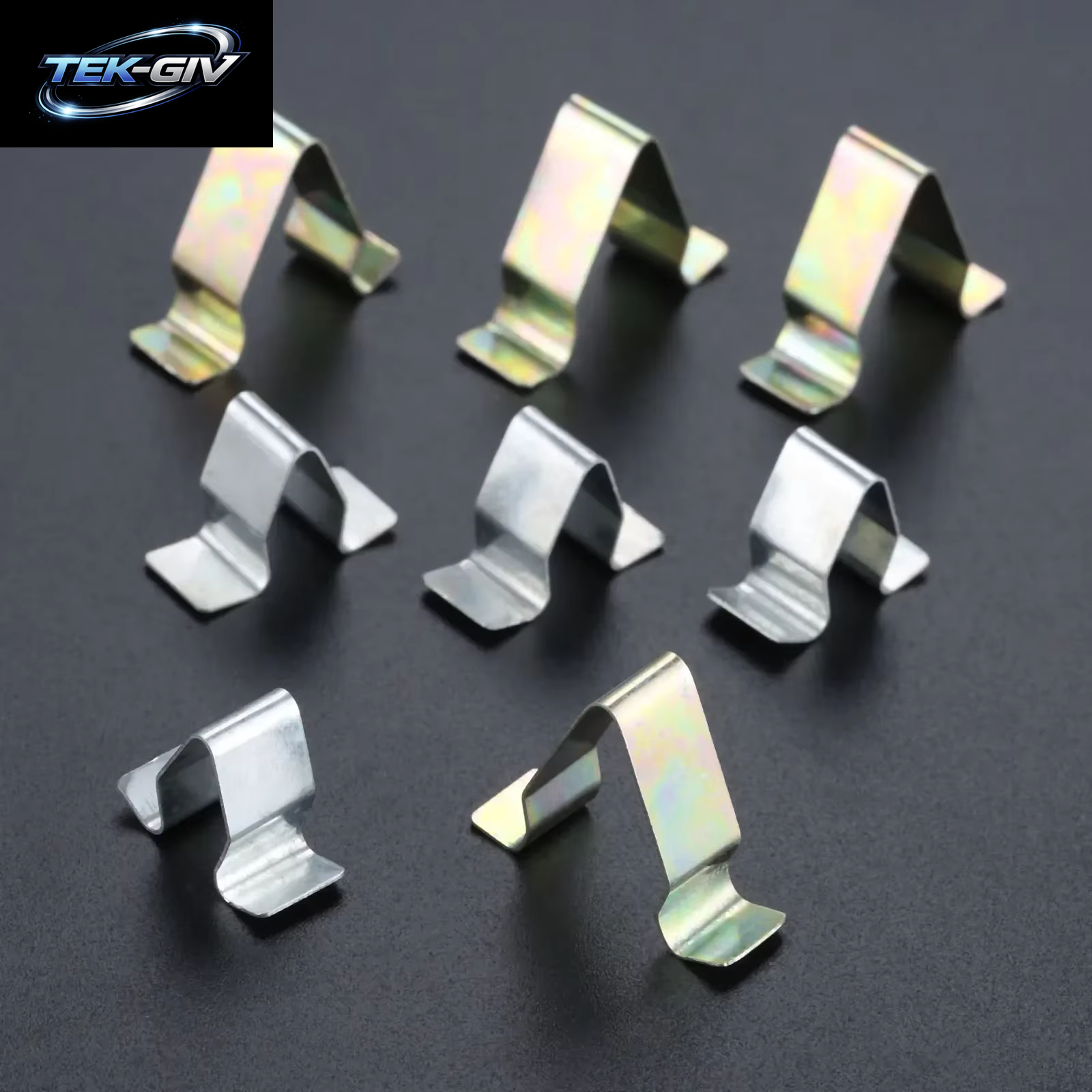 10PCS Für Audi Seat Skoda Splitter Auto Tür Trim Panel Futter Clips Metall Innen Polsterung Retainer Niet Auto Fastener Clip