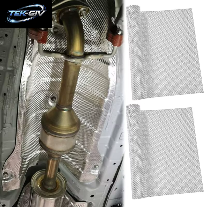 Silber Geprägte Aluminium-Hitzeschild-Auspuffanlagen, Elektrische Turbo-Wärmedämmung, Isolierte Aufkleber-Auspuffanlagen Mit Automatischer Temperatur
