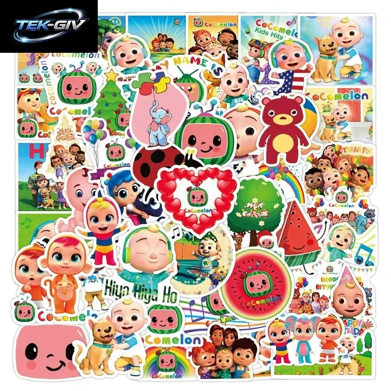 Cocomelon Ballon JJ Melone Wassermelone Spielzeug Alles Gute Zum Geburtstag Banner Party Dekoration Hintergrund Kuchen Topper JOJO Einweggeschirr