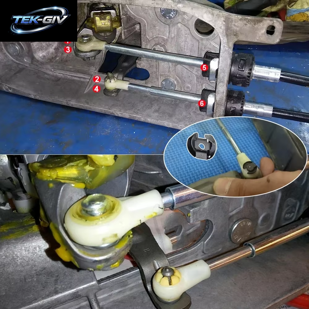 Schaltgetriebe Schaltkabel Buchse Sicherungsscheibe Schalthebel Selector Linkage End Rod Kit Für Audi VW SEAT Skoda Ersatz