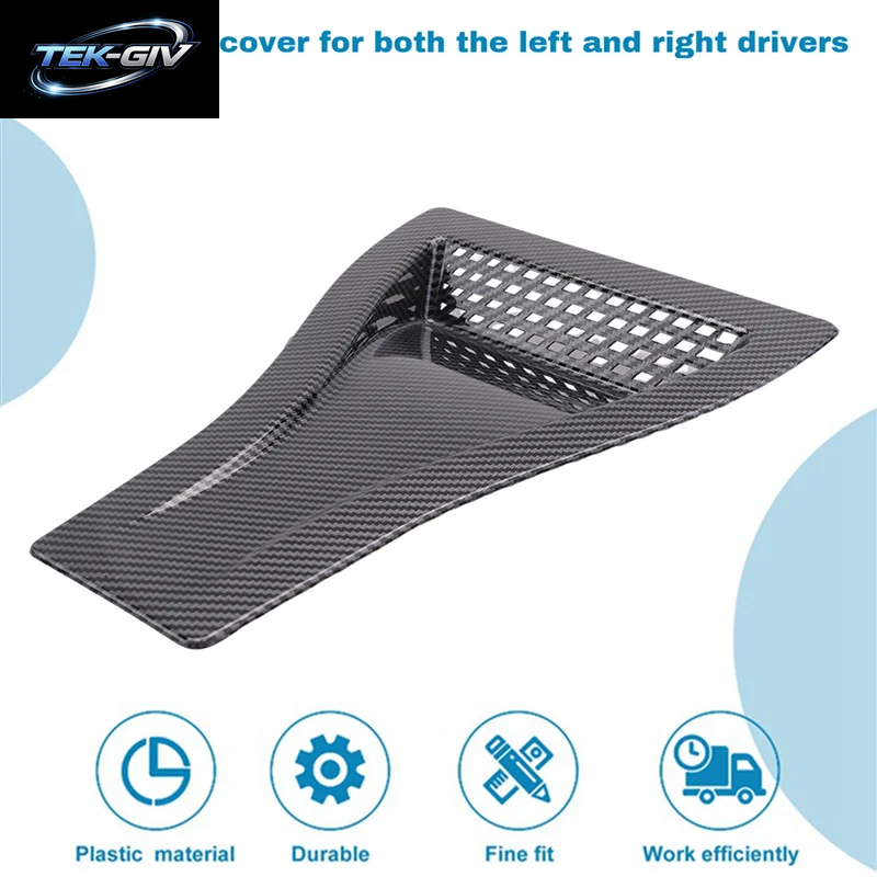 Universal Motorhaube Vent Lamellen Air Scoop Motorhaube Vent Lufteinlass Abdeckung Carbon Look Auto Teile Auto Front Vent