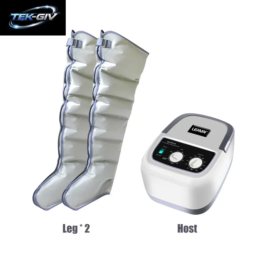 Elektrisches 6-Kammer-Luftkompressions-Beinmassagegerät, Körpermassagegerät Für Wade, Taille, Rücken, Fuß, Lymphdrainage & Muskeln