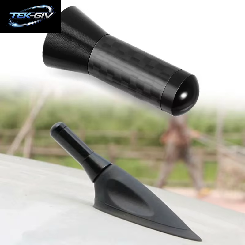 Marke Neue Carbon Faser Schraube Metall Kurze Stubby Mast Antenne Auto Styling Dach Antenne Verbesserte Signal Für Benz Auto Zubehör