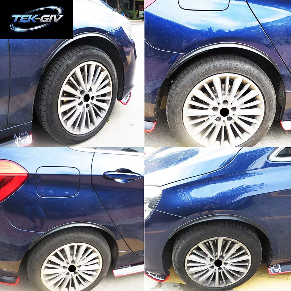 2 Stücke Universal Auto Rad Augenbraue Bögen Lippen Glänzend Schwarz 73 Cm Auto Seite Fender Flares Verlängerung Schutz