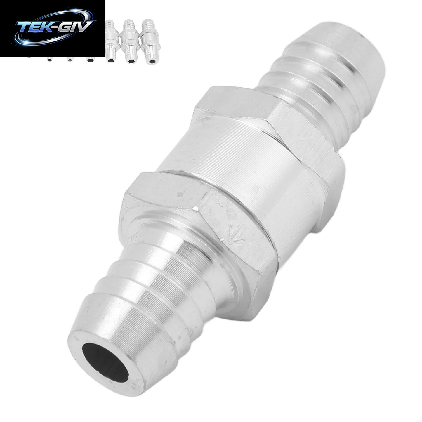 Einweg 4/6/8/10/12/14/16Mm Ventile Aluminium Legierung Kraftstoff Rückschlag Ventil Einweg Für Benzin Diesel Biodiesel Wasser