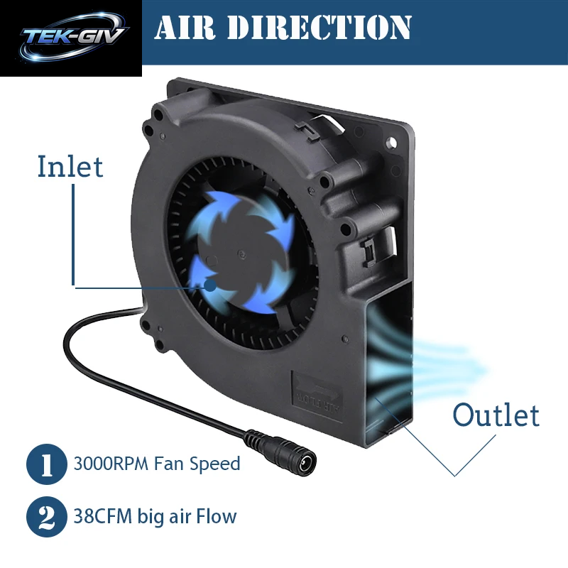 BBQ 120MM Gebläse DC 12V 120Mm X 32Mm Radial Lüfter Variable Geschwindigkeit Controller Grill Fan Für Camping Herd Kochen