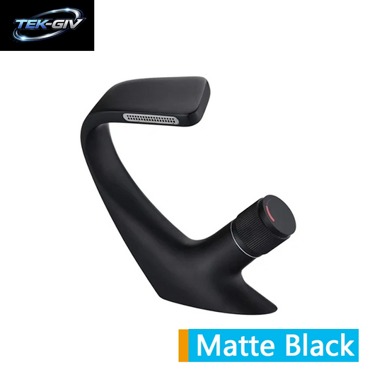 Rozin Matte Schwarz Becken Armaturen Wasserfall Moderne Messing Bad Wasserhahn Deck Montieren Einfache Design Kran Kalten Heißer Wasser Mischbatterie