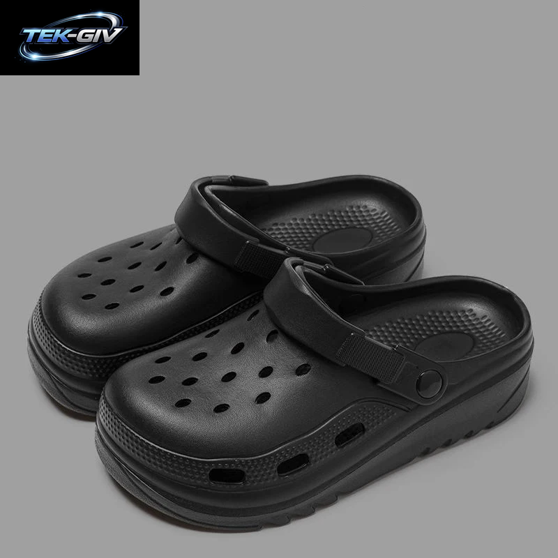 Frauen Hause Hausschuhe Garten Clogs Schuhe Männer Sandalen Flip-Flops Sommer Outdoor Paar Strand Slipper Geschlossene Zehe Rutschfeste Sandalen
