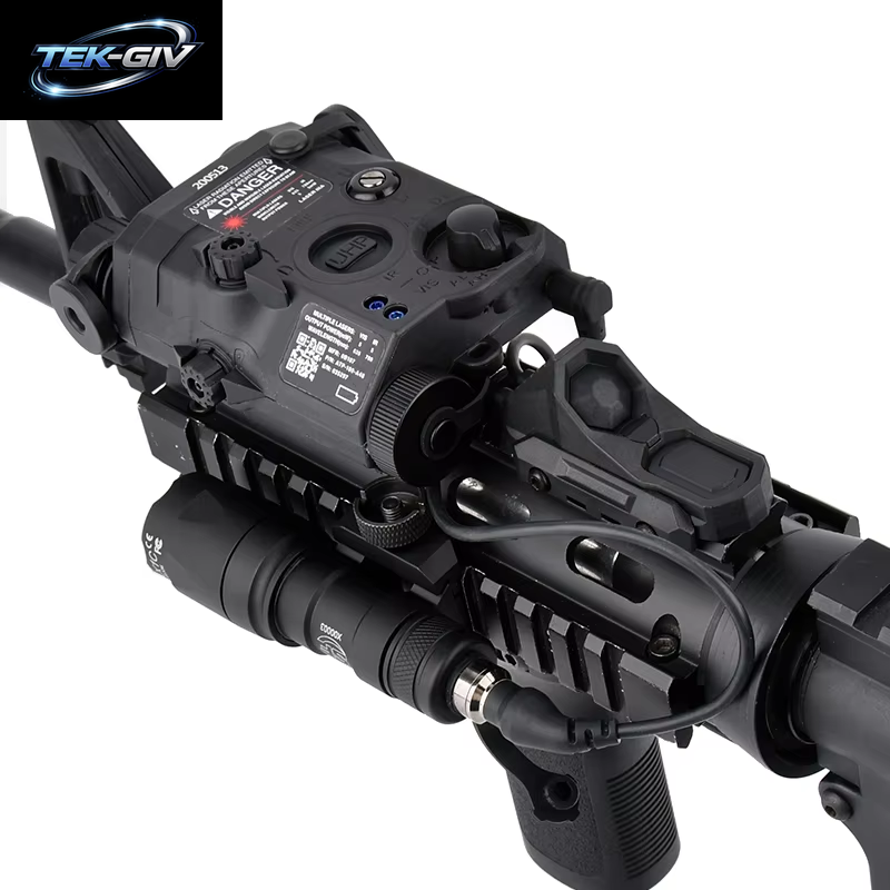 WADSN Taktische PEQ 15 Rot/Grün/Blau Laser & SF M300A/M600C Taschenlampe & AXON Remote Sitch Set IR Fülllicht Für Airsoft Jagd