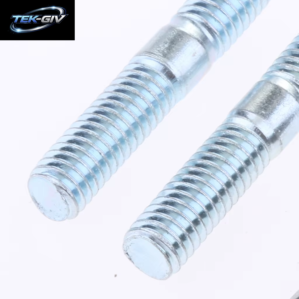 2 Set Roller Schalldämpfer Auspuff Motorrad Roller Abgaskrümmer Bolzen Muttern Schrauben 6Mm Set Für 110-200Cc Pit Dirt Bike Pit
