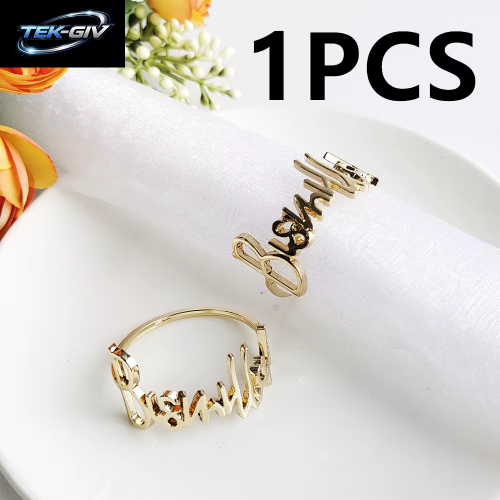 Eid Mubarak Serviettenringe Gold Bismillah Eid Mubarak Tischserviettenhalter Ramadan Eid Mubarak Dekoration 2024 Eid Supplies 1/6P