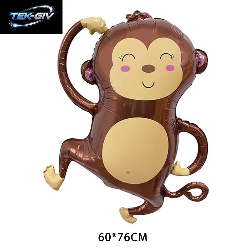 Cartoon Tier Kaninchen Hirsch Folienballon Kinder Geschenke Geburtstag Party Dschungel Tier Thema Dekoration Eichhörnchen Fuchs Bär Helium Globos