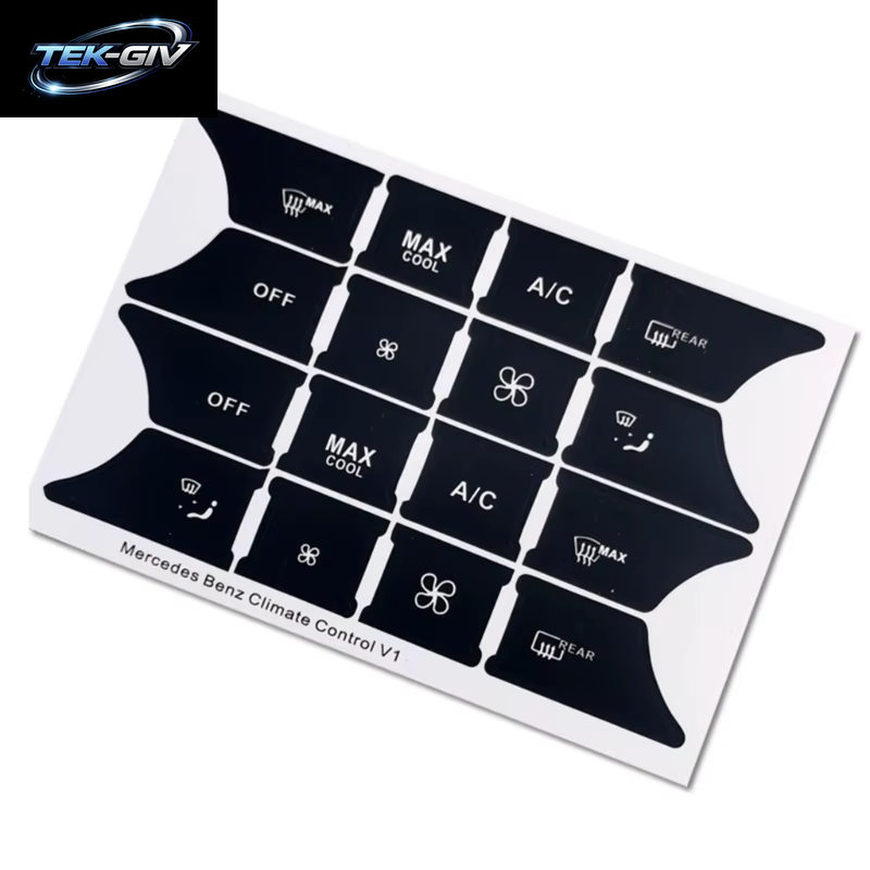 Auto Knopf Reparatur Aufkleber Mattschwarze Aufkleber Aufkleber Für Mercedes Für Benz Glk350 C Klasse Cls C218 Slk W172 W204 W207 W212 W218