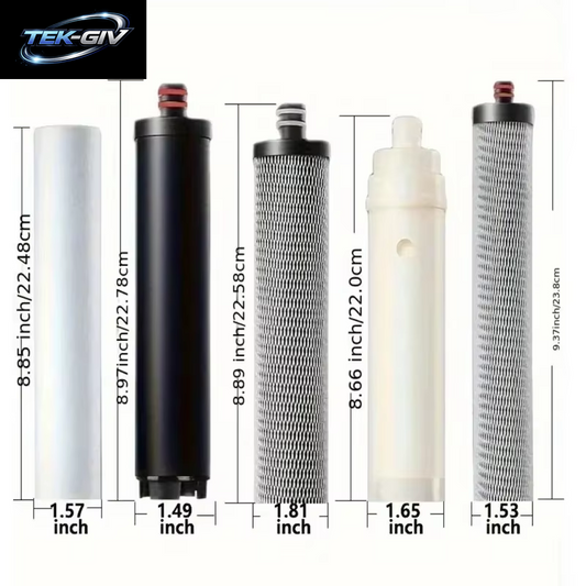 5 Stück Wasserreiniger-Filter, Kompatibler Ersatz Für 4 + 1 Ultrafiltrationskartusche, Luftreiniger, Leitungswasser-Wasserhahn-Filter