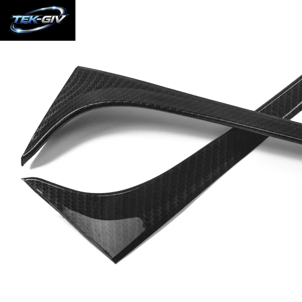 Für VW Golf 7 7,5 MK7 MK7,5 2014-2018 Glänzend Schwarz ABS Hinten Fenster Seite Stamm Spoiler Canard Canards Splitter Zubehör