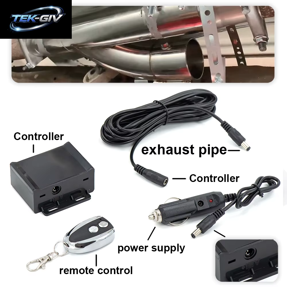 2 2,25 2,5 2,75 3 Zoll SS304 Heade Y-Rohrausschnitt Elektrischer Auspuffausschnitt Catback down Pipe Auspuff-Bypassventil-Fernbedienungstaste