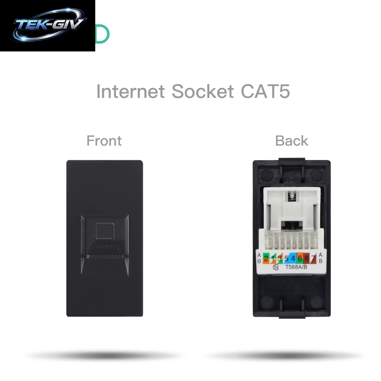 BSEED EU Standard Glas Steckdose Rahmen RJ45 PC CAT5 TV/ST HDMI Buchse Teile Steckdose Mit USB Typ-C Mechanische Taste Schalter