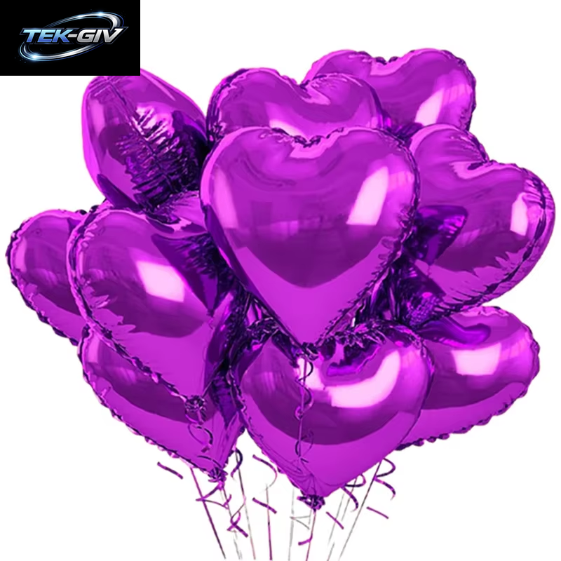 60-5PCS Rote Herz Folien Ballons Aufblasbare Helium Ballon DIY Geburtstag Party Ornamente Für Valentinstag Hochzeit Party Geschenke